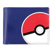 POKEMON Pika & Pokeball All-Over Print Bi-fold Wallet, Unisex, Blue/Red (MW550634POK)