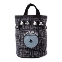 SONY Playstation Stay in Control All-over Print Toploader Backpack, Unisex, Black (BP412830SNY)