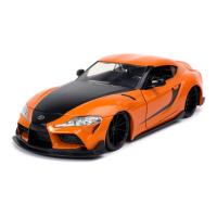 FAST & FURIOUS F9 Toyota GR Supra 2020 Die-cast Vehicle, 8 Years or Above, Scale: 1:24, Orange/Black (253203064)
