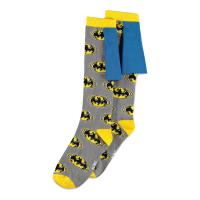 DC COMICS Batman All-over Logos with Cape Knee High Sock, 1 Pack, Female, 39/42, Multi-colour (KH158282BTM-39/42)