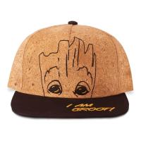 MARVEL COMICS Guardians of the Galaxy I am Groot Novelty Cap, Tan/Black (NH311821GOG)