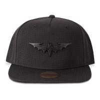 DC COMICS Batman Logo Patch Metal Badge Novelty Cap, Black (NH470132BTM)