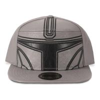 STAR WARS The Mandalorian Bounty Hunter Helmet Novelty Cap, Grey/Black (NH837124STW)