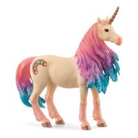 SCHLEICH Bayala Marshmallow Unicorn Mare Toy Figure, 5 to 12 Years, Multi-colour (70723)