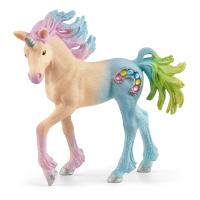 SCHLEICH Bayala Marshmallow Unicorn Foal Toy Figure, 5 to 12 Years, Multi-colour (70724)