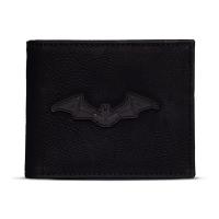 DC COMICS The Batman Logo Patch Bi-fold Wallet, Male, Black (MW003122BAT)
