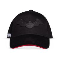DC COMICS The Batman Iconic Logo Adjustable Cap, Black/Red (BA735475BAT)