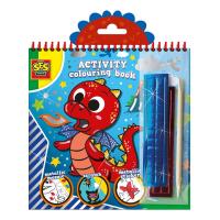 SES CREATIVE Children's Activity Colouring Book Metallic 3-in-1 Set, 3 Years and Above (00115)