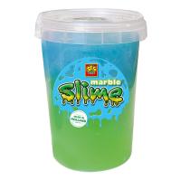 SES CREATIVE Children's Green and Blue Marble Slime, 200g Pot, 3 Years and Above (15022)