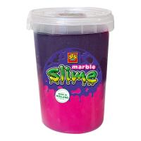 SES CREATIVE Children's Pink and Purple Marble Slime, 200g Pot, 3 Years and Above (15024)