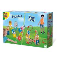 SES CREATIVE Bowling and Ring Toss 2-in-1 Game, 4 Years and Above (02291)