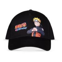 NARUTO SHIPPUDEN Naruto & Logo Adjustable Cap, Black (BA346480NRS)