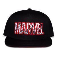 MARVEL COMICS Logo Snapback Baseball Cap, Black/Red (SB422475MVL)