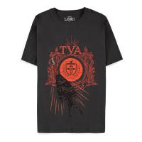 MARVEL COMICS Loki Time Variance Authority Logo T-Shirt, Male, Large, Black (TS335022LOK-L)