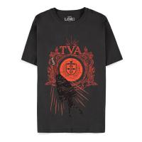 MARVEL COMICS Loki Time Variance Authority Logo T-Shirt, Male, Medium, Black (TS335022LOK-M)