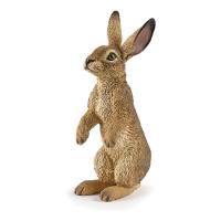 PAPO Wild Animal Kingdom Standing Hare Toy Figure, Three Years or Above, Brown (50202)