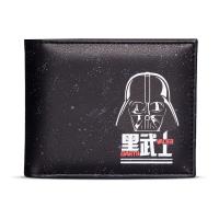 STAR WARS Darth Vadar with All-over Galaxy Print Bi-fold Wallet, Male, Black (MW335827STW)