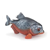 PAPO Wild Animal Kingdom Piranha Toy Figure, 3 Years or Above, Grey/Red (50253)