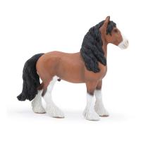 PAPO Horses and Ponies Clydesdale Horse Toy Figure, 3 Years or Above, Multi-colour (51571)