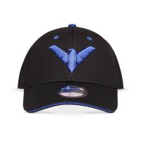 DC COMICS Nightwing Logo Adjustable Cap, Black/Blue (BA325037BTM)