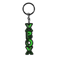 MICROSOFT Xbox Logo Gunmetal Metal Keychain, Black/Green (KE441854XBX)