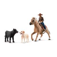 SCHLEICH Farm World Western Riding Adventures Toy Figure Set, 3 to 8 Years, Multi-colour (42578)