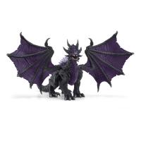 SCHLEICH Eldrador Creatures Shadow Dragon Toy Figure, 7 to 12 Years, Grey/Purple (70152)