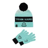 POKEMON Bulbasaur Train Hard Beanie & Knitted Gloves Giftset, Turquoise/Black (GS360701POK)