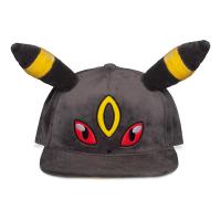 POKEMON Umbreon with Plush Ears Novelty Snapback Baseball Cap, Grey/Yellow (SB265804POK)