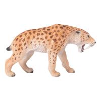 MOJO Dinosaur & Prehistoric Life Smilodon Toy Figure, 3 Years and Above, Yellow/Black (381032)