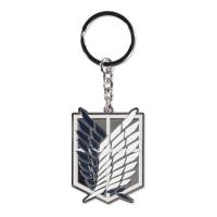 ATTACK ON TITAN Survey Corps Emblem Metal Keychain, Multi-colour (KE808631ATT)