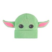 STAR WARS The Mandalorian Grogu Children's Novelty Turn-up Beanie, Green (KC362605STW)