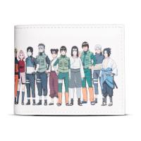 NARUTO SHIPPUDEN 20th Anniversary Characters Bi-fold Wallet, White (MW203450NRS)