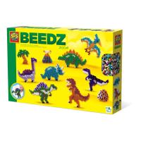 SES CREATIVE Beedz Dino World 2100 Iron-on Beads Mosaic Art Kit, Five Years and Above (06202)