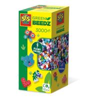 SES CREATIVE Beedz Green 3000 Iron-on Beads Mosaic Art Kit, Five Years and Above (06404)
