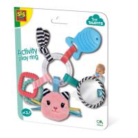 SES CREATIVE Tiny Talents Katy Cat Activity Play Ring, Three Months and Above (13124)