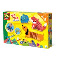 SES CREATIVE Zig Zag Origami Animals Kit, 3 to 6 Years (14026)