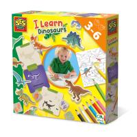 SES CREATIVE I Learn Dinosaurs Colouring Set, 3 to 6 Years (14630)