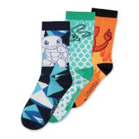 POKEMON Character Set Crew Socks (3 Pack), Unisex, 43/46, Multi-colour (CR834547POK-43/46)