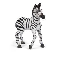 PAPO Wild Animal Kingdom Zebra Foal Toy Figure, 3 Years or Above, Black/White (50123)