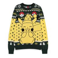 POKEMON Pikachu Christmas Jumper, Unisex, Small, Multi-colour (KW624802POK-S)