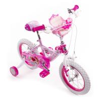 HUFFY Disney Princess 14-inch Children's Bike, Pink/White (24371W)