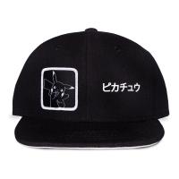 POKEMON Pikachu Patch Snapback Baseball Cap, Black/Grey (SB400300POK)