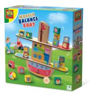 SES CREATIVE Wooden Balance Boat, 3 Years and Above (02309)