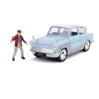 WIZARDING WORLD Harry Potter 1959 Ford Anglia Die Cast Vehicle with Figure, Blue (253185002)