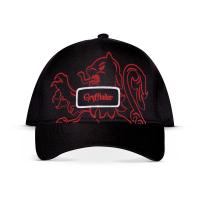 WIZARDING WORLD Harry Potter: Wizards Unite Gryffindor Woven Patch Adjustable Cap, Black (BA141788HPT)