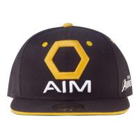 MARVEL COMICS The Avengers AIM Logo Snapback Baseball Cap, Black/Yellow (SB767502AVG)