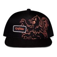 WIZARDING WORLD Harry Potter: Wizards Unite Gryffindor Woven Patch Snapback Baseball Cap, Black (SB544564HPT)