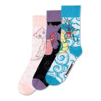 POKEMON Gengar, Mew and Gyarados Crew Socks (3-Pack), Male, 39/42, Multi-colour (CR158617POK-39/42)