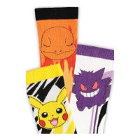 POKEMON Character Set Crew Socks (3-Pack), Unisex, 39/42, Multi-colour (CR875273POK-39/42)